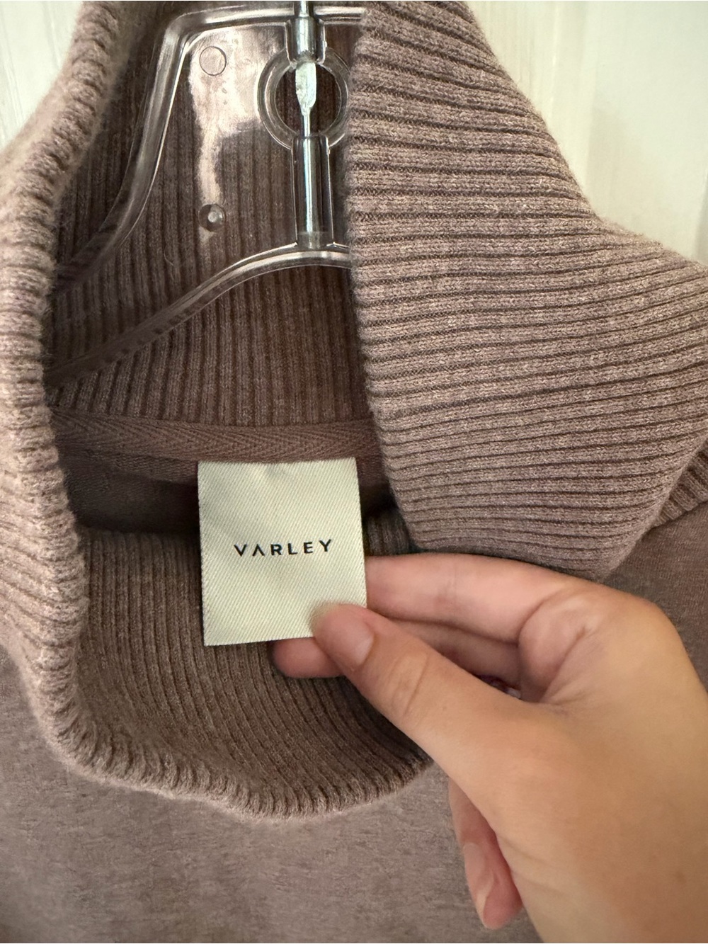 Varley Adelaine Pine Bark Brown Marl Drawstring Cinch Waist Sweatshirt - Picture 5 of 6